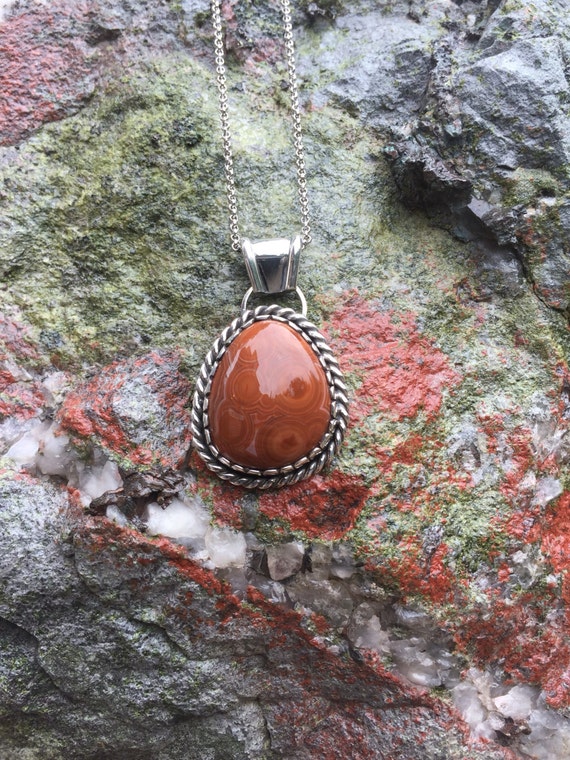 Lake Superior Eye Agate Pendant