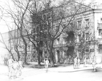 original architecture drawing by katarzyna kmiecik urban sketch plein air drawing tree shadow - Architecture Drawing Of Trees original architecture drawing by katarzyna kmiecik urban sketch plein air drawing tree shadow - Architecture Drawing Of Trees