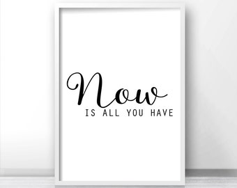 Black And White Art Print, Quote Wall Art, Digital Download Art, Typography Wall Art Print, Inspirational Wall Print, Wall printable Poster