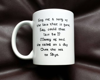 Hand painted mug inspired by Outlander