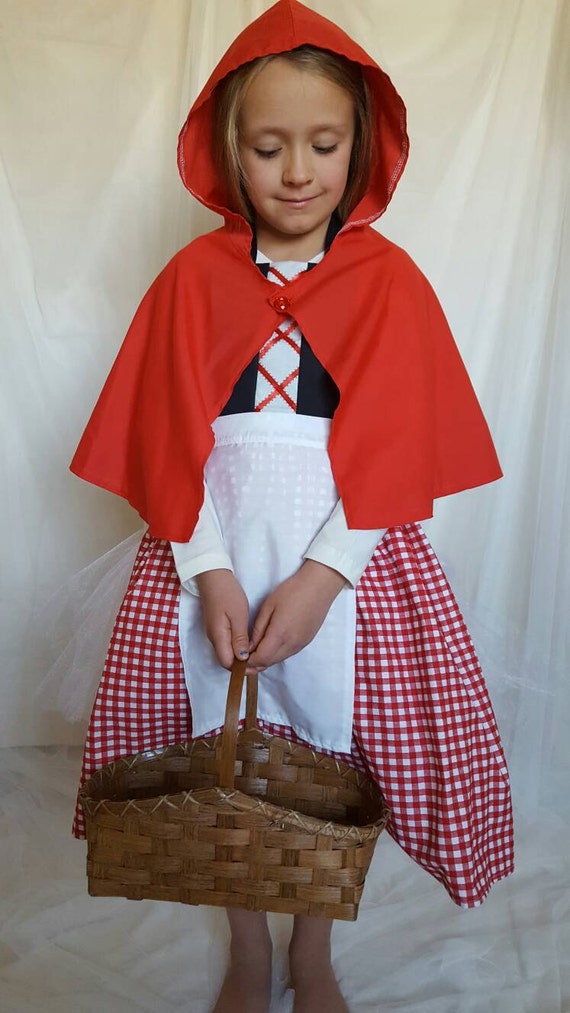 Little Red Riding Hood Costume Dress Up Apron