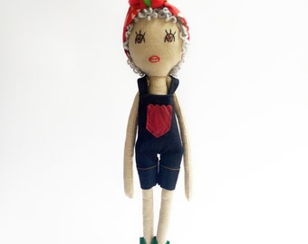 Handmade doll Kids gift Rag doll Toddler gift Baby doll Soft toy Baby gift Christmas gift - Mia