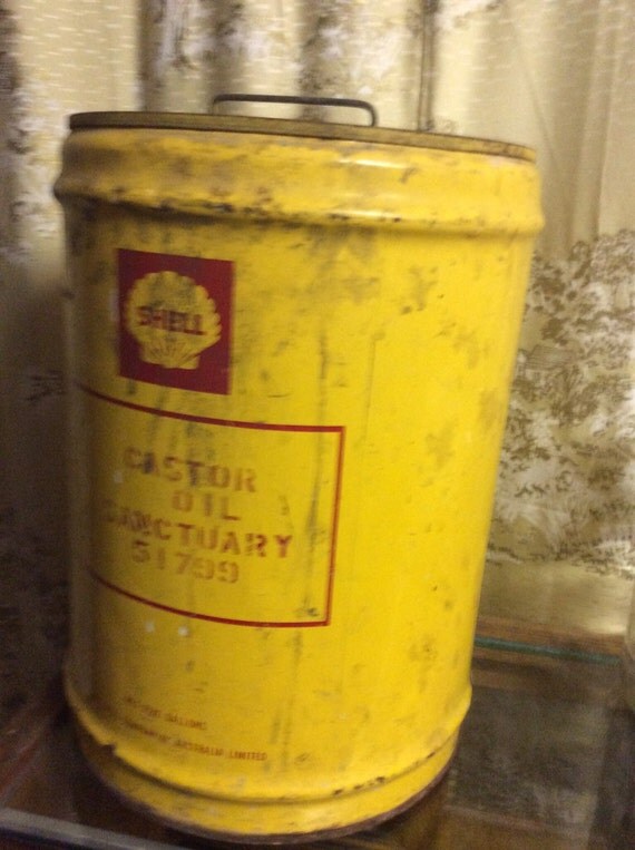 SHELL OIL can Mancave Memorabilia