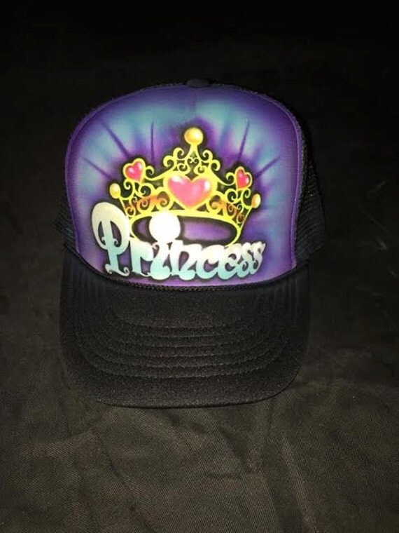 Airbrushed Princess Crown Hat
