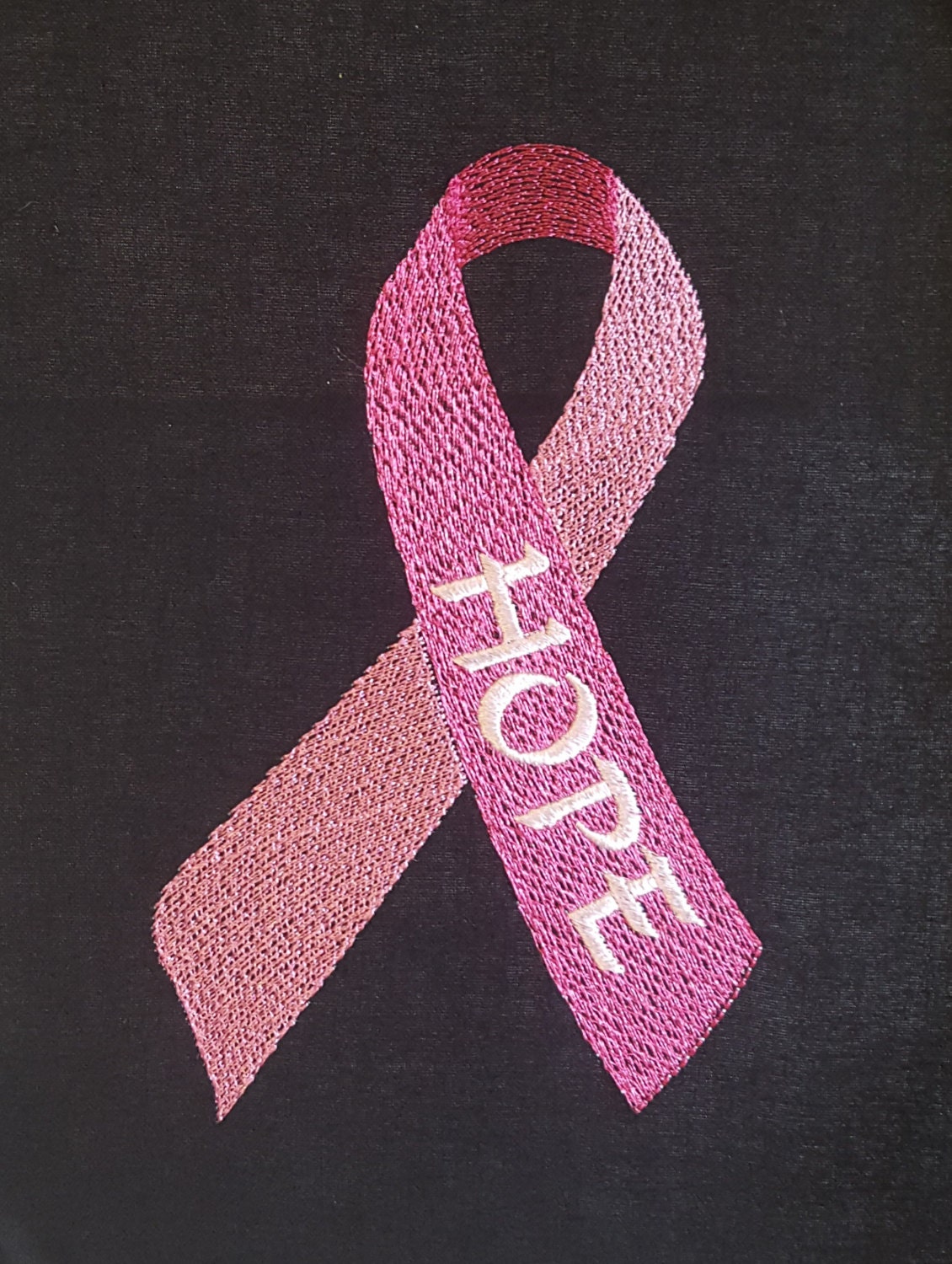 Pink Ribbon embroidery design / Machine embroidery design