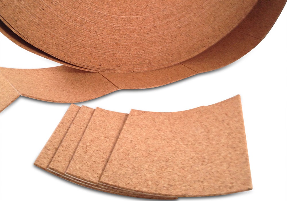 24 Self Adhesive Cork Backing for Tile Coasters 3.5 x