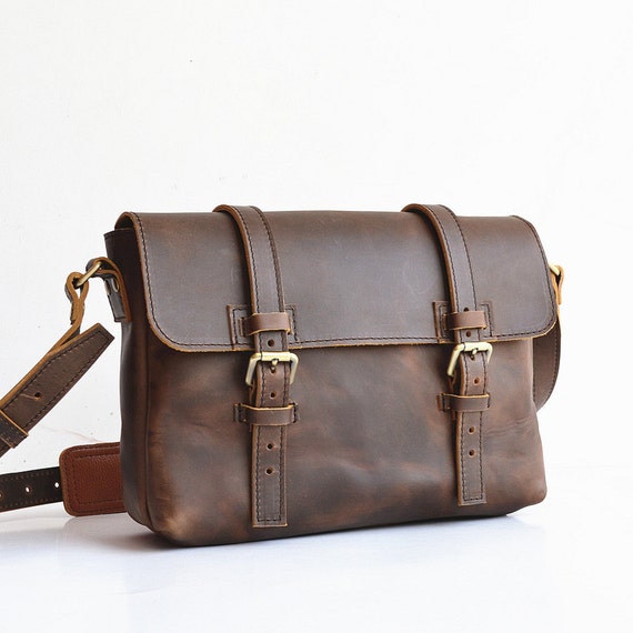 Old Fashion Mens Leather Satchel Men Mens by SolidLeatherCo