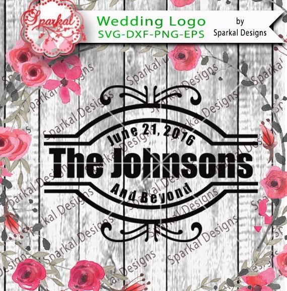 Download Wedding Split Monogram frame Logo Style Wedding Svg frames