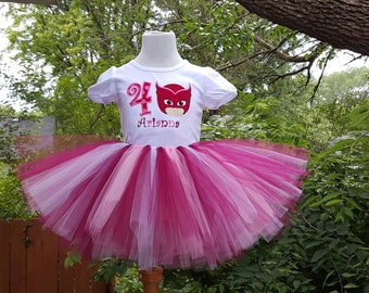Owlette PJ mask birthday shirt only, Owlette shirt, Owlette birthday