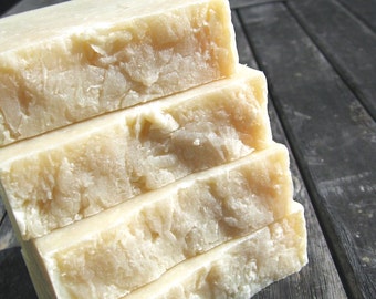 Coconut Oil Soap Bar, Unscented soap, Vegan soap, Handmade, Cold process, Bar soap #BBCU00