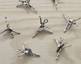 Collana Ballerina Per Bambine | Pendente Con Cristalli Rosa | Regalo Danza Classica | Catena 17,72 Pollici - Foto 3