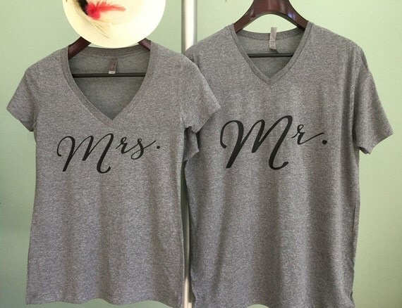 mr and mrs established shirts