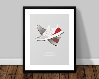 adidas Originals Ultra Boost Mulitcolour 2.0 Illustrated Poster Print | A6 A5 A4 A3