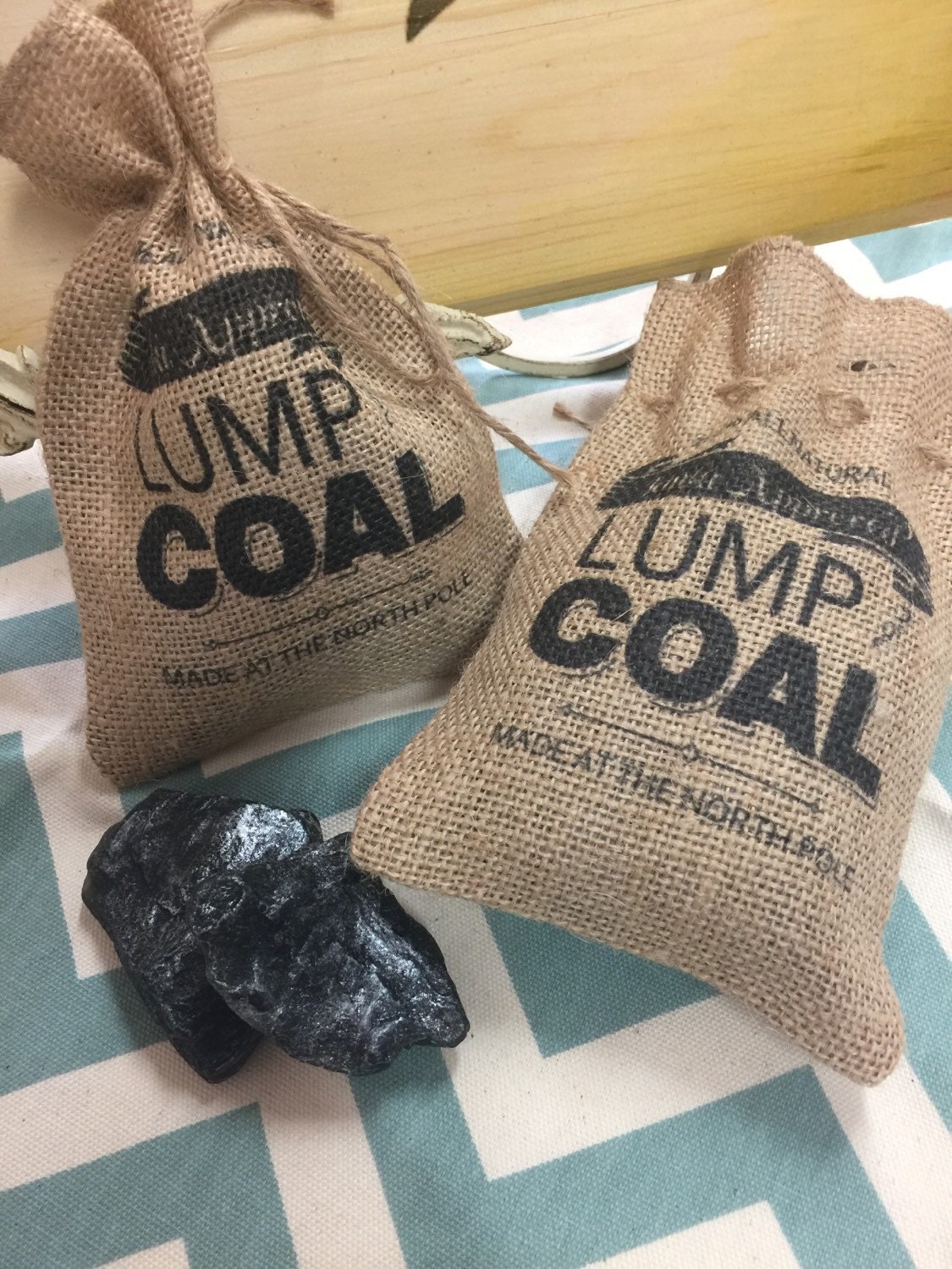 Lump of coal bag lump of coal sack holiday gag giftholiday