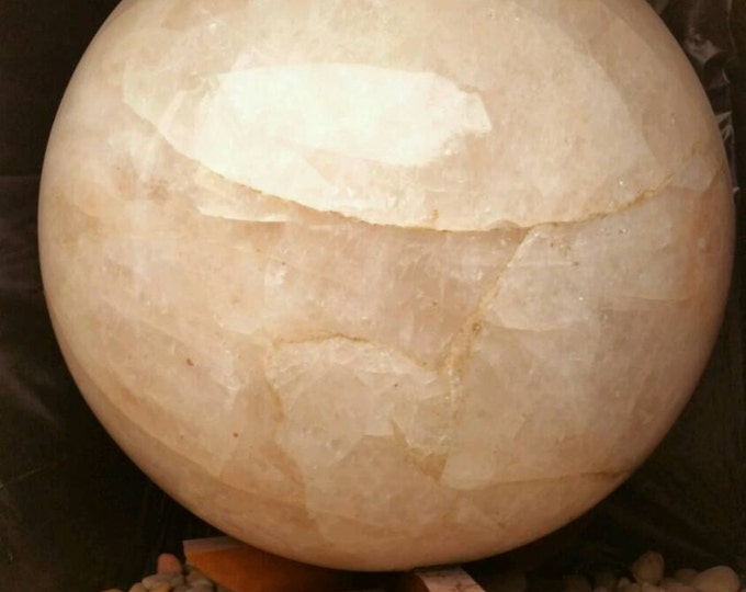 6 TON Quartz Sphere- Guinness World Record- Healing Crystals \ Crystal Ball \ Scrying \ Healing Stones \ Home Decor \ Quartz Crystal Sphere