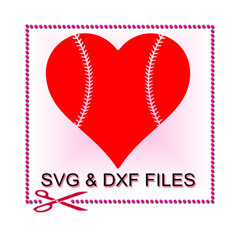 Download Baseball Heart SVG Files for Cutting Love Cricut Designs SVG