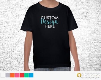 Custom Youth Cotton t-shirt / Custom printing / Youth t-shirt printing / Youth custom t-shirt / Boys clothing / Girls clothing / Youth shirt