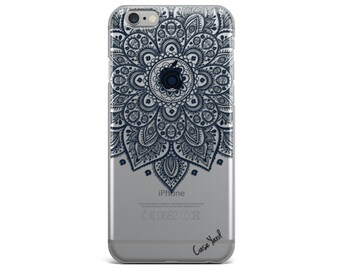 Clear iPhone 7 case, mandala iphone 6 case mandala iphone 7 case clear iphone case clear iphone 6 case clear Samsung S7 Lara Mandala