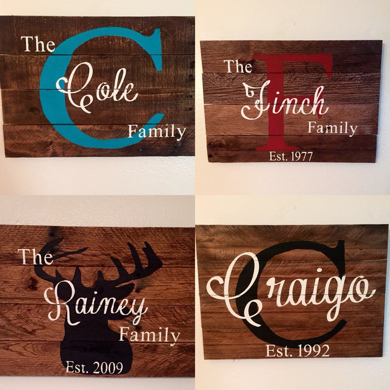 Last name wood sign custom wood sign wood last name sign