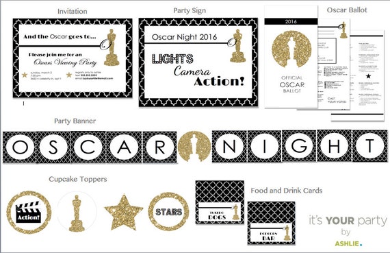 Oscar Awards Party Printables