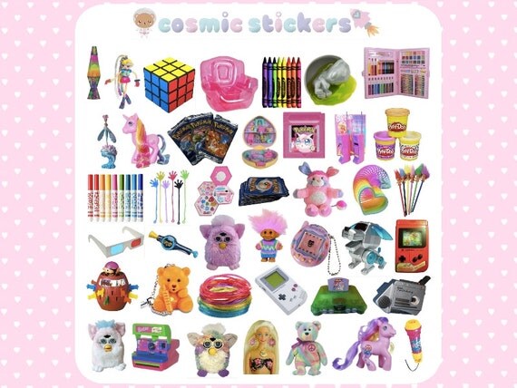 90s Toys and Games Stickers 90s Kid by CosmicStickers on Etsy