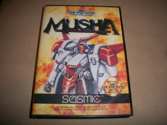 MUSHA M.U.S.H.A. Sega Genesis Reproduction Game Shmup