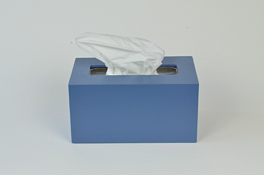 Extra Large Kleenex Box Cover DARK color selection / Wooden