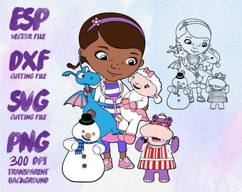 doc mcstuffins Clipart , SVG Cutting , ESP Vectors files , T shirt , iron on , sticker ,Personal Use