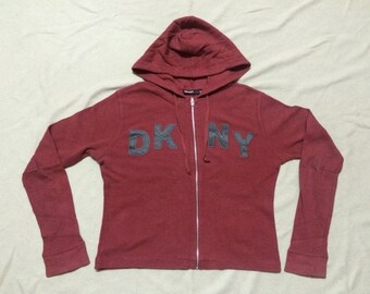 Vintage Donna Karan New York Dkny Petite Hooded Sweater