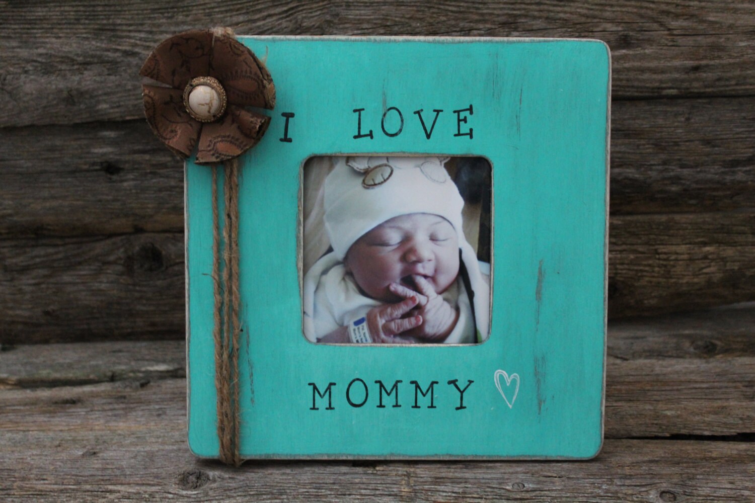Mommy Picture Frame, New Mom Photo Frame, Rustic Picture Frame, Mother