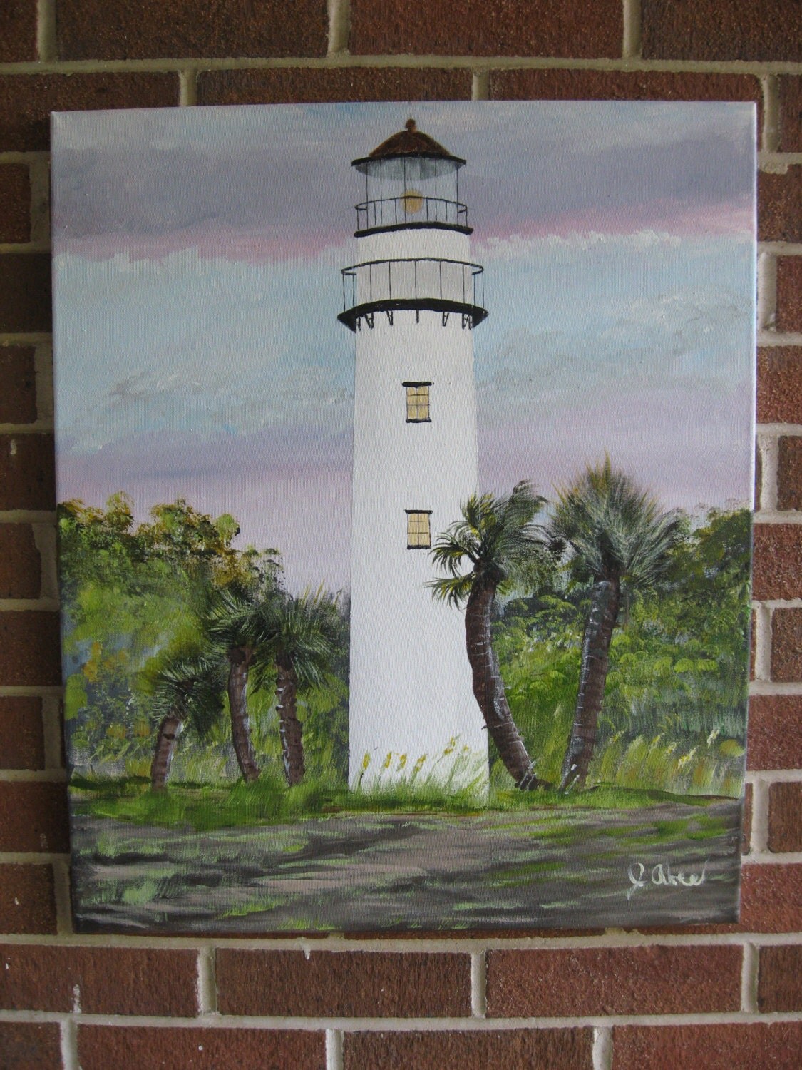 Lighthouse Painting Custom Lighthouse HandPainted Lighthouse