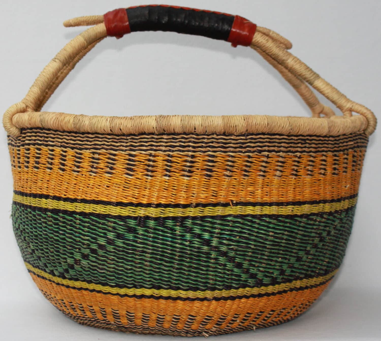 African Basket Storage Basket Bolga Basket Woven Basket