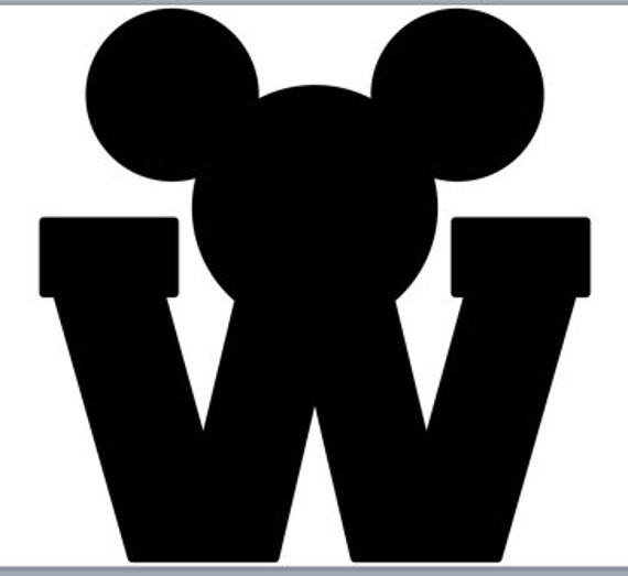 Disney Mickey Letter W