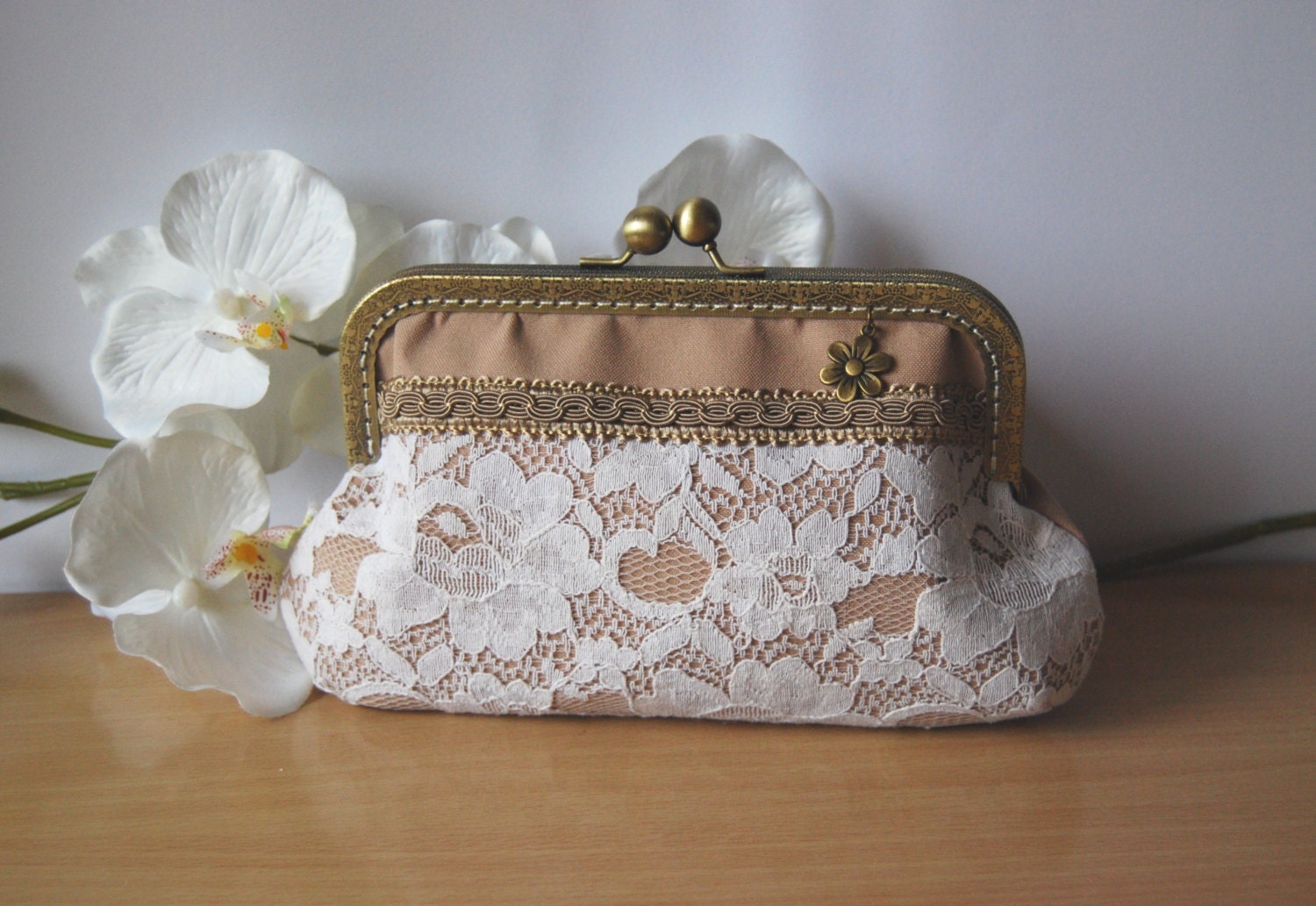 small beige handbag