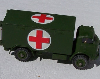 Military Ambulance metal toy by Dinky Toy manfactured in England (No 626)