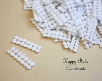 Hair Bow Grips, Non Slip Grip, Alligator Clip Grip, White Grips, 50 100 200 or 500, Grips for 1.75" Alligator Clip, White Non Slip Grip