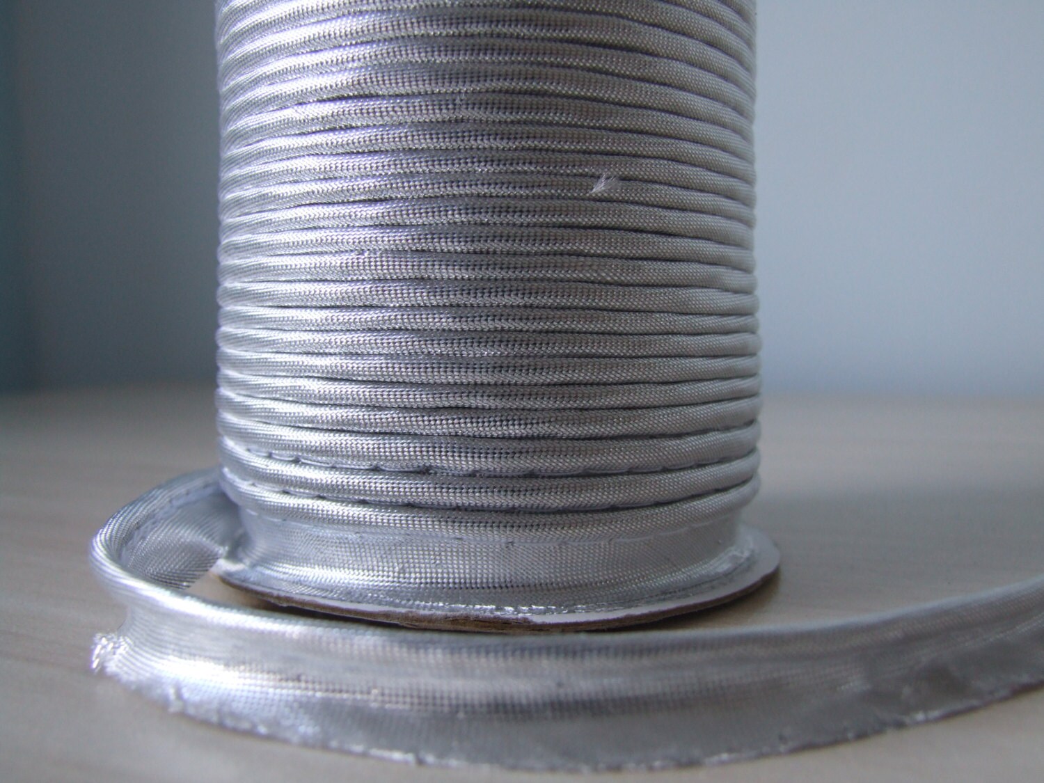 72 yard Silver piping trim sewing piping pillow by ItchyToStitch