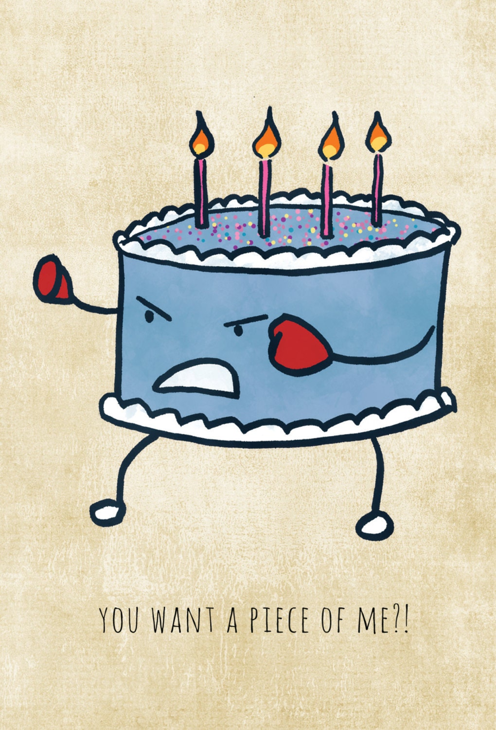 You Want a Piece of Me Pun Print Cake Birthday Cake Cake