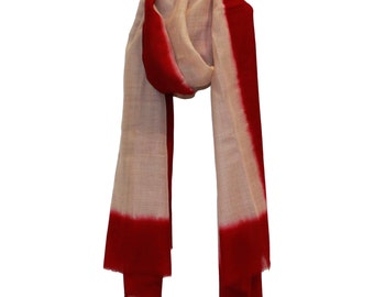 Bi-color wool scarf