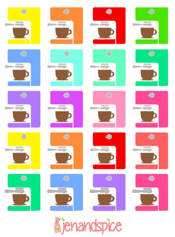 Items similar to Coffee Machine Set on Etsy