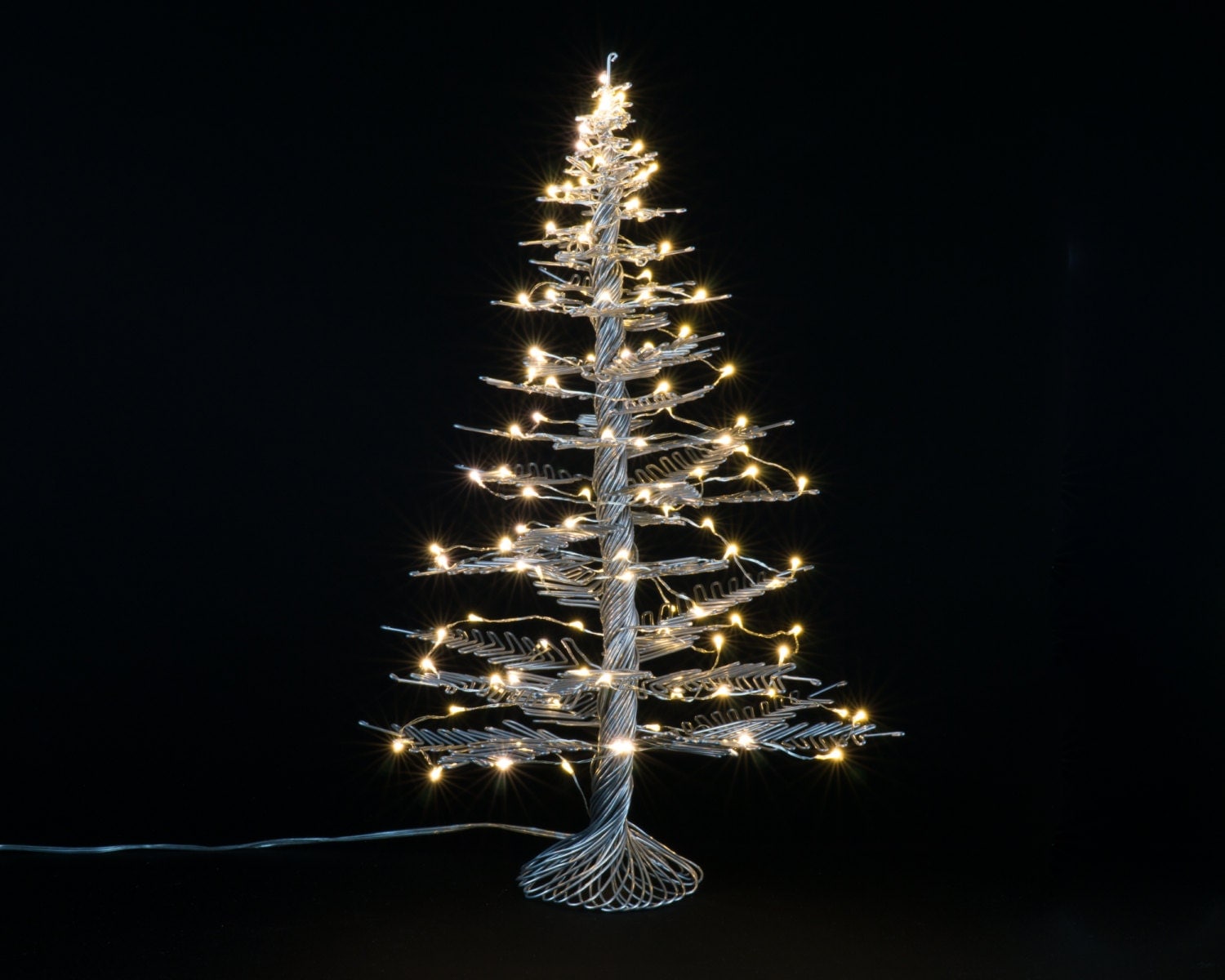 Wire Tree Sculpture of The Holiday Pine Pine Tree by