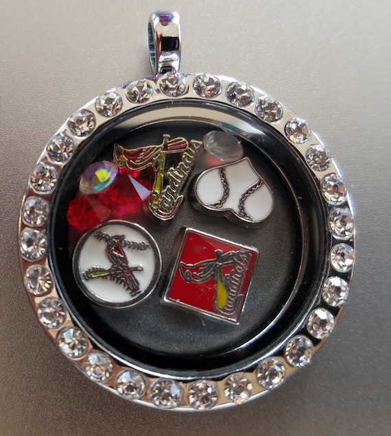 St. Louis Cardinals Charm Bracelet With Crystal