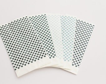 White kraft paper bags food packaging Bags "confettata" marriage communion anniversary series "choppy sea" polka dot bags