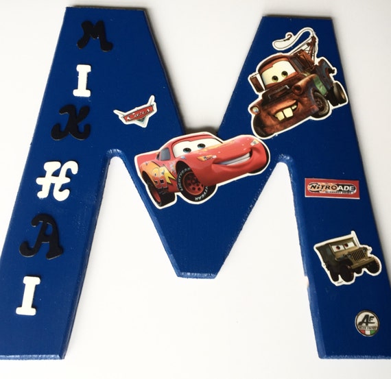 top 97+ Pictures disney cars wooden letters Stunning