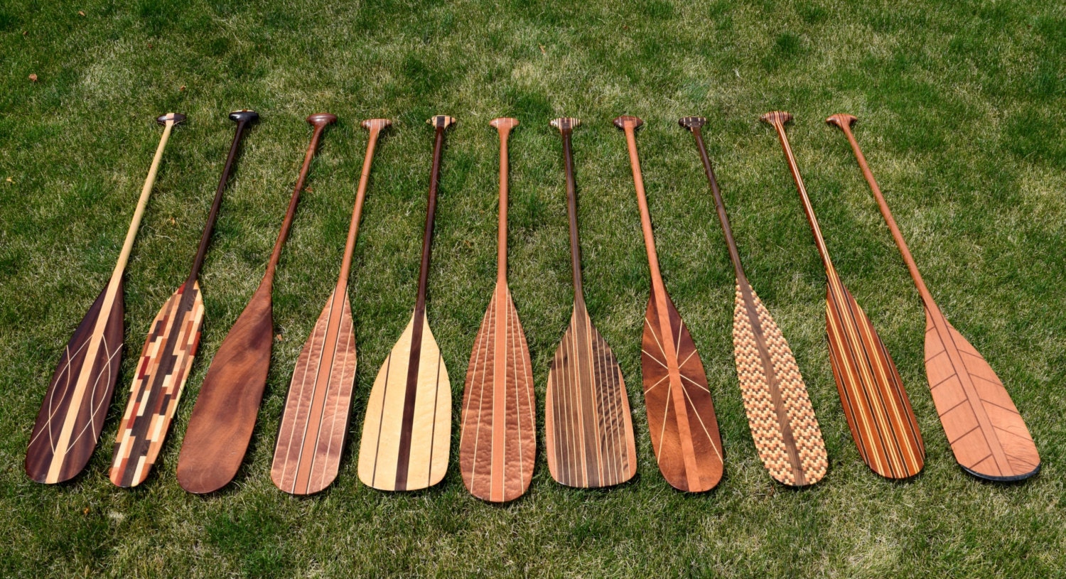 CUSTOM Handcrafted Wooden Canoe and Kayak Paddles