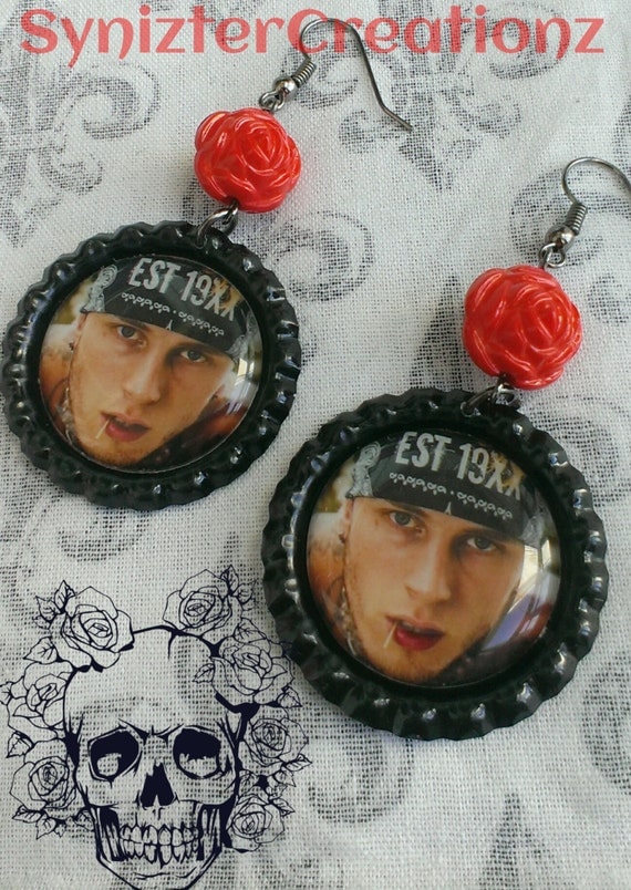 MGK Machine Gun Kelly Lace Up Earrings by SynizterCreationz