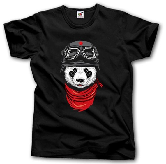 Items similar to Panda Russian Pilot T Shirt S-XXXL Funny Bear ...