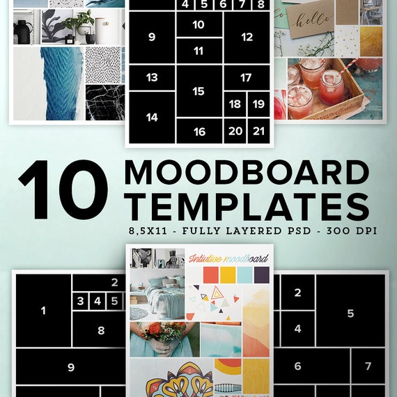 10 Moodboard templates Easy to use Blogging Template Photo