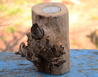 Branch candle holder, Natural wood candle holder, Wooden candleholders, Wood candle holder, Candle holder wood, Tea light candle holder.