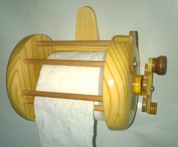 Fishing Reel Toilet Paper Holder